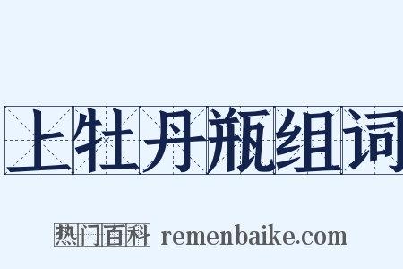 上牡丹瓶组词是什么意思的图片